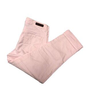 Calvin Klein Capri Ankle Pants Size 8 Pink Stitched Back Pockets Casual Travel